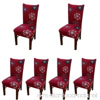 Deisy Dee Stretch Chair Cover Removable Washable for Hotel Dining Room Ceremony Chair Slipcovers Pack of 6 (HH) - B073WZR3LQ