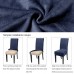 Fuloon 4 Pack Thicken Super Thicken Fuzzy Woollen Fit Stretch Removable Washable Short Dining Chair Protector Cover Seat Slipcover for Hotel Dining Room Ceremony Banquet Wedding Party (DB) - B073JBT624