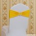Fvstar 10pcs Wedding Chair Sashes Spandex Chair Ties Bows for Baby Shower Decor - B01KFNX6F2