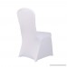 Haorui Spandex Chair Covers for Dining Room Banquet Wedding Party (4 pcs White) - B07BF9JSMJ