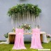LGHome Tulle Chair Skirt for Bridal Fluffy Tulle Chair Tutu Skirt Pink Chair Skirt Slipcovers for Outdoor Wedding/Baby Shower/Event - Pack of 2 - B07F5QKH7Z