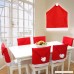 LOHOME Santa Hat Chair Covers Set of 8 PCS Santa Clause Red Hat Chair Back Covers Kitchen Chair Covers Sets for Christmas Holiday Festive Decor (8 PCS) - B0756CH1DQ
