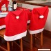 LOHOME Santa Hat Chair Covers Set of 8 PCS Santa Clause Red Hat Chair Back Covers Kitchen Chair Covers Sets for Christmas Holiday Festive Decor (8 PCS) - B0756CH1DQ