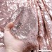Pack of 10 pcs Sequins Sash Chair Cover Band for Wedding Party Decoration Soft Sashes - Rose Gold - B07DWSQG2L
