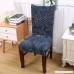 SoulFeel 6 x Soft Spandex Fit Stretch Short Dining Room Chair Covers with Printed Pattern Banquet Chair Seat Protector Slipcover for Home Party Hotel Wedding Ceremony (Style 11) - B06XJPJC3B