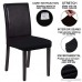 Voilamart Computer Office Chair Covers 4 PCS Split Chair Seat Covers Stretchable Rotating Desk Chair Cover Protector Fit Most Chairs - Black - B07CYHC13G
