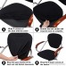 Voilamart Computer Office Chair Covers 4 PCS Split Chair Seat Covers Stretchable Rotating Desk Chair Cover Protector Fit Most Chairs - Black - B07CYHC13G