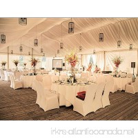 White Spandex Wedding Reception Folding Style Chair Covers (set of 1) - B074PQRPQ4