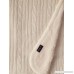 Brielle Cozy Cable Knit Throw with Sherpa Lining 50 by 60 Ivory - B00N2Y8BNO