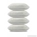 California Pillow 18 x 18 SET OF FOUR Premium Hypoallergenic FIRM Throw Pillow Insert Stuffer Pillow Insert White - MADE IN USA - B079J452FL