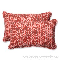 Herringbone Tomato Rectangular Throw Pillow (Set of 2) - B06XRXSY86