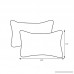 Pillow Perfect Decorative Gray Textured Rectangle Solid Toss Pillows 2-Pack - B006VMYUUM