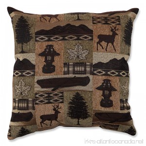Pillow Perfect Lodge Throw Pillow 18-Inch Evergreen - B00GS1YPFG