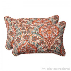 Pillow Perfect Outdoor / Indoor Crescent Beach Cayenne Rectangular Throw Pillow (Set of 2) - B01BJ6KPYO