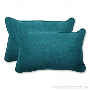 Pillow Perfect Outdoor Rave Teal Rectangular Throw Pillow Set of 2 - B00J9B9X90