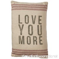Primitives by Kathy 18293 Striped Pillow  10" x 15.5"  Love You More - B005R30C4Y