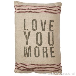 Primitives by Kathy 18293 Striped Pillow 10 x 15.5 Love You More - B005R30C4Y