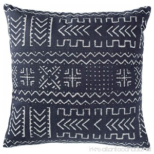 Rivet Mudcloth-Inspired Pillow 17 x 17 Navy - B074VMBGCR