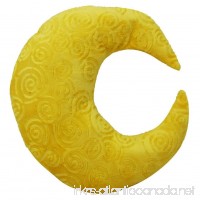 Snuggle Stuffs Crescent Moon Minky Plush Yellow Throw Pillow - B01BR3VOZ8