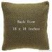 TINA'S HOME Knitted Devorative Throw Pillows with Down Feather Insert | Cozy Accent Pillows for Living Room Couch Sofa Bed Decor (18x18 Olive Green) - B0797QZKN1