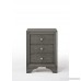 Acme Furniture 97494 Blaise Nightstand with 3 Drawers and USB Dock 1 Size Gray Oak - B077K3YRPZ