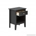 ADEPTUS Easy Pieces Single Drawer End Table/Nightstand Espresso - B00KRVAGUQ