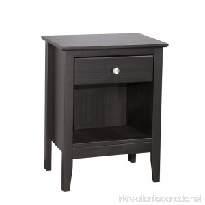 ADEPTUS Easy Pieces Single Drawer End Table/Nightstand Espresso - B00KRVAGUQ