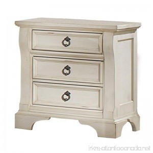 American Woodcrafters Heirloom Nightstand Antique White - B00A2XQ2BG