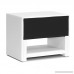 Baxton Studio Massey Upholstered Modern Nightstand White - B00HFLXO5U