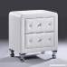 Baxton Studio Stella Crystal Tufted Upholstered Modern Nightstand White - B00HFLXO9G