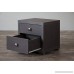 Baxton Studio Wholesale Interiors Marco Contemporary 2-Drawer Nightstand Brown - B00P762TZG