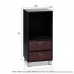 Furinno 10002EX/BR 3 Shelves Cabinet/Bedside Night Stand with 2 Bin Drawers Espresso Finish - B004RHNYZ0