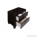 Furniture of America Sutherlin 2-Drawer Nightstand Espresso Finish - B00H7YHWXU