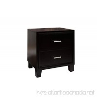 Furniture of America Sutherlin 2-Drawer Nightstand  Espresso Finish - B00H7YHWXU