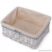 Giantex Nightstand Bedside End Table Organizer W/ 2 Wicker Baskets Chest Cabinet Storage (1) - B079Z4N3D7