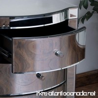 Great Deal Furniture Jacinda Mirrored Accent 3-Drawer Nightstand - B00PR2V0P0