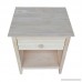 International Concepts Nightstand with 1 Drawer Unfinished - B00PIR72ZQ