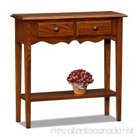 Leick Petite Two Drawer Console Table -Medium Oak - B006GR1LY0