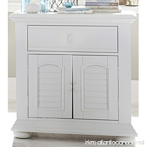 Liberty Furniture 607-BR61 Summer House I 2-Door 1-Drawer Night Stand 31 x 18 x 30 Oyster White - B01M7MRW08