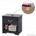 South Shore Aviron 1-Drawer Nightstand Blueberry with Rope Handle - B01IF126D4
