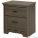 South Shore Versa 6-Drawer Double Dresser and 2-Drawer Nightstand Gray Maple - B071W9KDSV