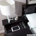 South Shore Vito Nightstand with 2 Drawers and Charging Station Pure Black - B010S8ZD5U