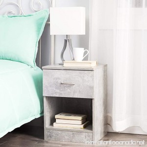 The Yak About It Standard Nightstand - Marble Gray - B07DGJ6XG9