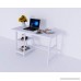 Amayo Home Wood Computer Desk Laptop PC Table with 2 Storage in White color 47 Long 20 Wide 29 High. Sturdy Simple Writing Workstation Desk for Office Nice Study Table for Pupils Students - B075HB9F9B