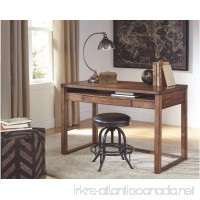 Ashley Furniture Signature Design - Baybrin Small Home Office Desk - Open Shelf - Drop-Down Keyboard Tray - Contemporary - Rustic Brown Finish - B010FJ4VWI