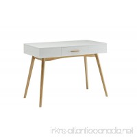 Convenience Concepts Oslo 1-Drawer Desk White - B010S21ZM6