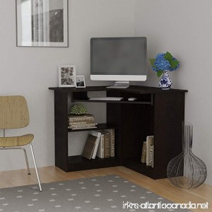 Essential Home Corner Computer Desk Espresso - B00P1F89SO