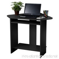 Fineboard Home Office Compact Corner Desk  Black - B01HN0KO7I