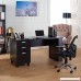 ioHOMES Collin Home Office Desk with Built-in File Cabinet Espresso - B014KS6V7S