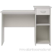 Mainstays Student Desk White Finish - Home Office Bedroom Furniture Indoor Desk - Easy Glide Accessory Drawer - B00LOG5KC2